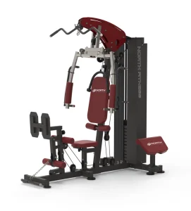 Multifunctional Single Station Gym Machine with 150LB Weight Stack Workout Trainer