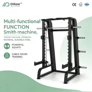 Multifunctional Smith Machine Comprehensive Strength Training Durable Steel Construction