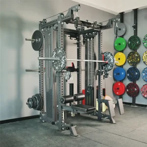 Multifunctional Smith Machine Steel Squat Rack Bench Press Power Rack Commercial Use