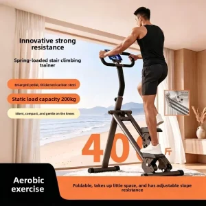 Multifunctional Stair Climbing Machine Home Fitness Equipment Air Resistance 150kg Load Capacity Fat Burning Slimming Leg