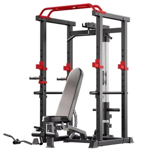 Multifunctional Steel Frame Flat Bench for Indoor Use