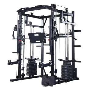 Multifunctional Trainer Smith Machine Station Home Gym Half Cage Power Rack