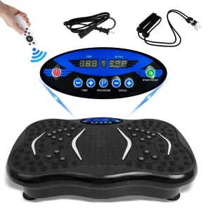 Multifunctional Vibration Plate Exercise Machine with LED Panel for Full Body Fitness Training