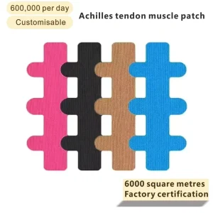 Muscle Tape Kinesiology Sports Elastic Muscle Patch for Foot Achilles Protection Custom Sizes Logos