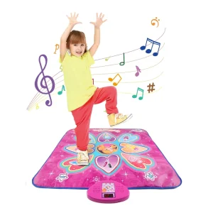 Musical Piano Dance Play Mat for Kids Ages 4-6, 90×90 cm
