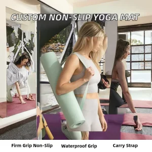 NBR Foam 10mm Thick Cushion Yoga Mat for Pilates Fitness Training Private Label Manufacturer