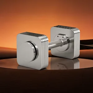 NM-Y1203 16-32 kg Solid Steel Square Chrome Portable Adjustable Dumbbell Set with Ergonomic Design for Strength Training