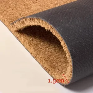 Natural Coconut Tree Husk Fiber Anti-Slip PVC Backing Outdoor Doormat Entryway Mat