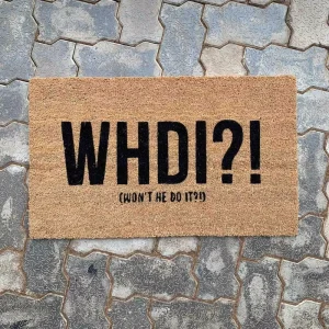 Natural Coir Coconut Fiber Non-Slip Heavy-Duty Dirt-Trapper Doormat for Indoor/Outdoor Front Door