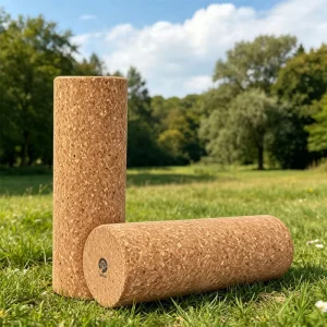 Natural Cork Foam Roller High Density Durable Yoga Massage Muscle Recovery Pilates Fitness Gym Equipment Customizable