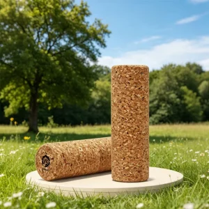 Natural Cork Half-Moon Foam Roller for Back Stretching, Physical Therapy, Yoga, and Pilates