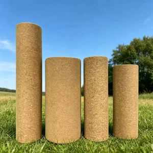 Natural Cork High-Density Non-Slip Foam Roller for Yoga, Pilates, and Muscle Recovery