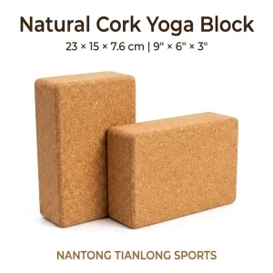 Natural Cork Yoga Block High Density Eco-Friendly Non-Slip Support Yoga Brick