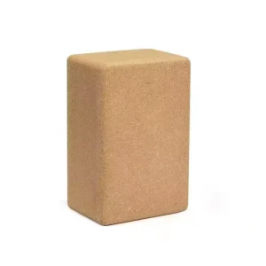 Natural Cork Yoga Block High density Cork Brick Dance Fitness Training Made Dongguan Large Quantities Available Custom logo