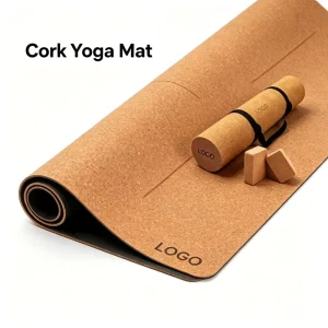 Natural Cork Yoga Mat Eco Friendly Exercise Mat Custom Manufacturer Supplier Thickness 4 mm