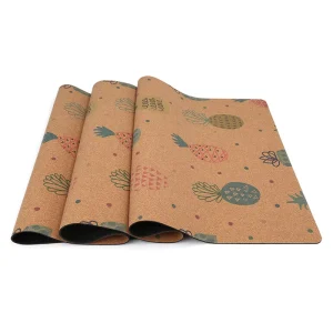 Natural Cork Yoga Mat and Accessories Set with Anti Slip Surface