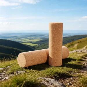 Natural Cork Yoga Roller Set, High-Density, Portable, for Yoga Massage and Fitness