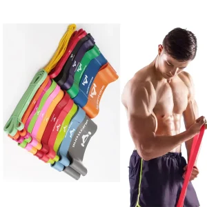 Natural Latex Exercise Bands for Home Workout, Yoga, Physical Therapy, and Rehabilitation