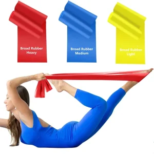 Natural Latex Flat Resistance Band for Home Gym, Fitness, and Exercise