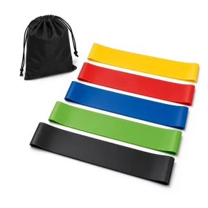 Natural Latex Resistance Bands Elastic Exercise Stretch Bands Durable Fitness Training Bands for Yoga Gym Full Body Workout