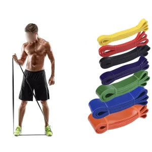 Natural Latex Resistance Bands for Home Workout Yoga Physical Therapy and Rehabilitation