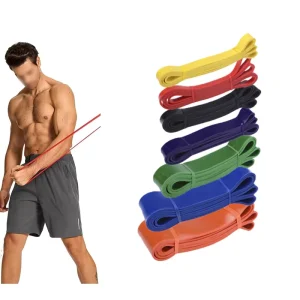 Natural Latex Resistance Bands for Home Workout Yoga Physical Therapy and Rehabilitation