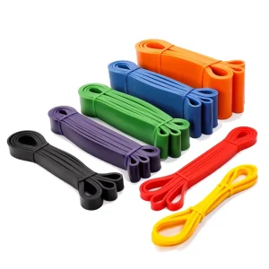 Natural Latex Yoga Stretch Resistance Bands for Aerobic and Gym Exercise