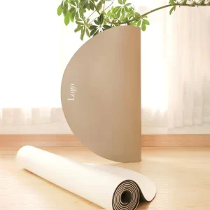Natural PU Rubber Yoga Mat Waterproof Durable Custom Color & Logo Oval Shape