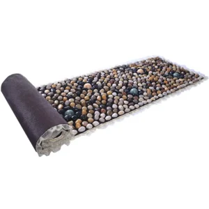 Natural Pebble Foot Massager for Body and Back with Manual Wired Control