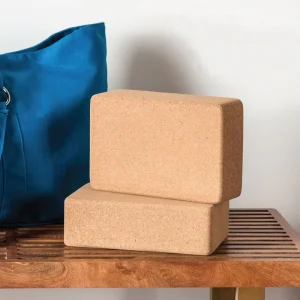 Natural Recycled Cork Yoga Block & Blocks Set 4″x6″x9″ High Density Eco Friendly Fitness Brick Custom Logo