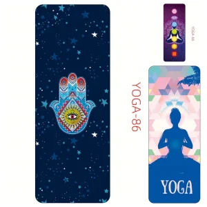 Natural Rubber Base Travel Foldable Suede Yoga Mat