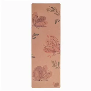 Natural Rubber Cork Yoga Mat Set CYM-4, 1830x610mm, Yoga Wheel and Fascia Ball