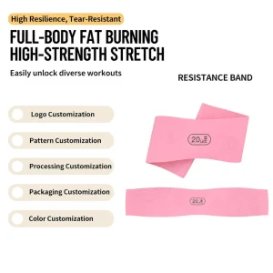 Natural Silicone Resistance Bands High Elastic Yoga Stretch Bands Leg Strength Training Muscle Relax Pilates Workout Equipment
