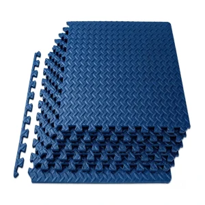 Navy Blue Garage Gym EVA Gym Mat High-Density Interlocking Puzzle Mats Custom Color Custom Size