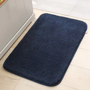 Navy Blue Kitchen Floor Mat Wipe-Clean Doormat