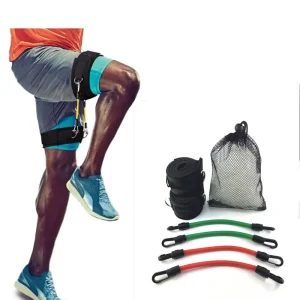 Neoprene Breathable Elastic Leg Running Resistance Bands and Tubes for Athletes Football Basketball Players