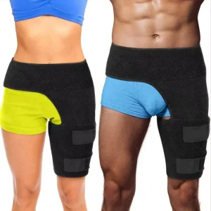 Neoprene Compression Wraps for Waist, Leg, Thigh and Hip, Injury Prevention, Multi-Sport Fitness Support