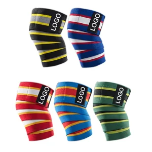 Neoprene Elastic Squat Straps, Long Knee Pads and Calf Bandages