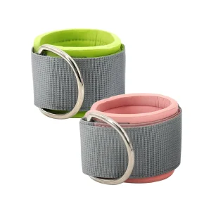 Neoprene Padded Ankle Straps and Wrist Cuffs with D-Ring for Cable Machines