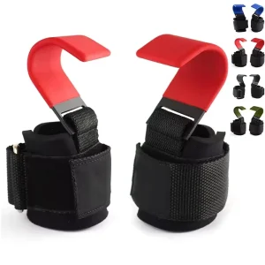 Neoprene Padded Weight Lifting Hooks Wrist Straps