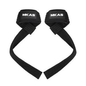 Neoprene Padded Weightlifting Straps Anti-Slip Wrist Wraps for Deadlift Powerlifting Strength Training