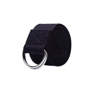 New Design D Ring Pilates Yoga Belt Strap Cotton Yoga Fitness Stretch Exercise Strap Belt