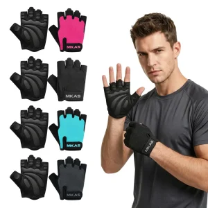 New Design Gym Gloves for Strength Training with Non-slip Silicone Palm Protection and Padding for Riding Fitness Workout