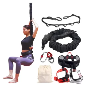 New Design Polyester Bungee Dance Cords Jumping Workout Outdoor Suspension Trainer Fitness Set with Steel Hooks