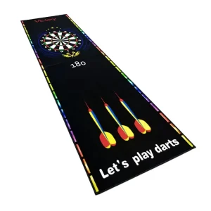 Nitrile Rubber-Backed Polyester Dart Mat with Anti-Slip Sport Rug
