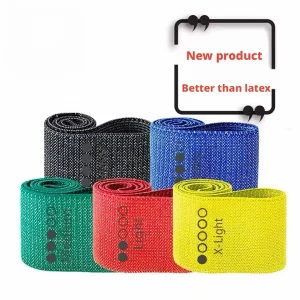 No-Roll Resistance Bands for Glute Pilates with Hip Loop and 5 Levels