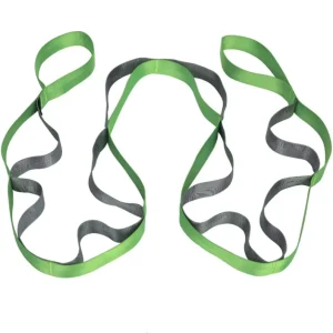 Non Elastic 12 Loops Polyester Cotton Yoga Straps (200g) for Stretching