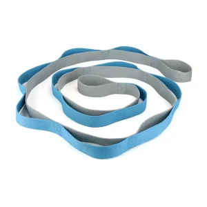 Non-Elastic Soft Polyester Cotton Yoga Stretching Strap for Pilates, Dance, and Exercise