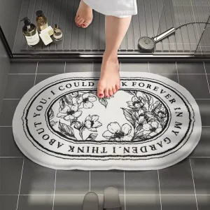 Non-Slip Absorbent Bath Mat Doormat INS Style Entrance Mat