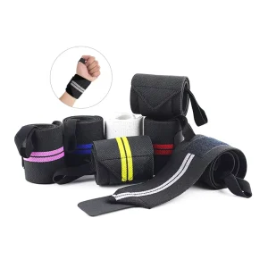 Non-Slip Adjustable Gym Wrist Wraps for Weightlifting